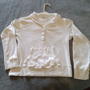 Hooded button up tee